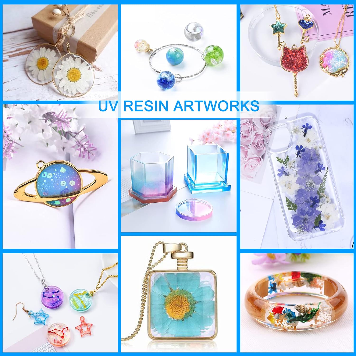 250g/500g UV Resin Clear Hard  - Resin Jewelry Kit review and price