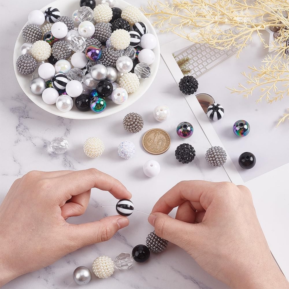 106pcs Chunky Beads 12 Styles  - Resin Crafts review and price