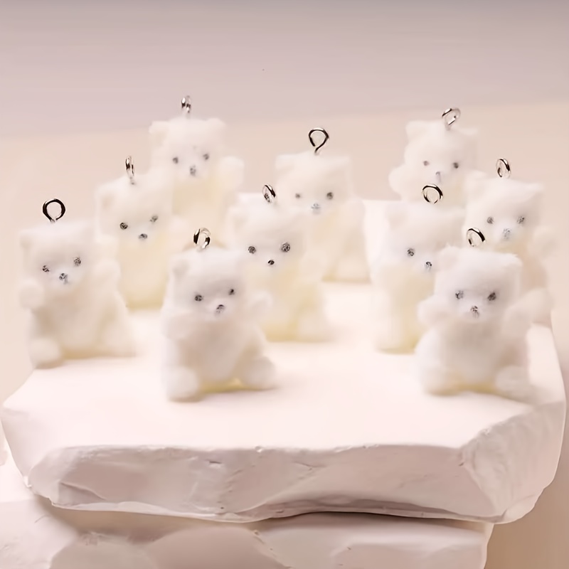 6Pcs Polar Bear Resin Charms C - Resin Craft Supplies review and price