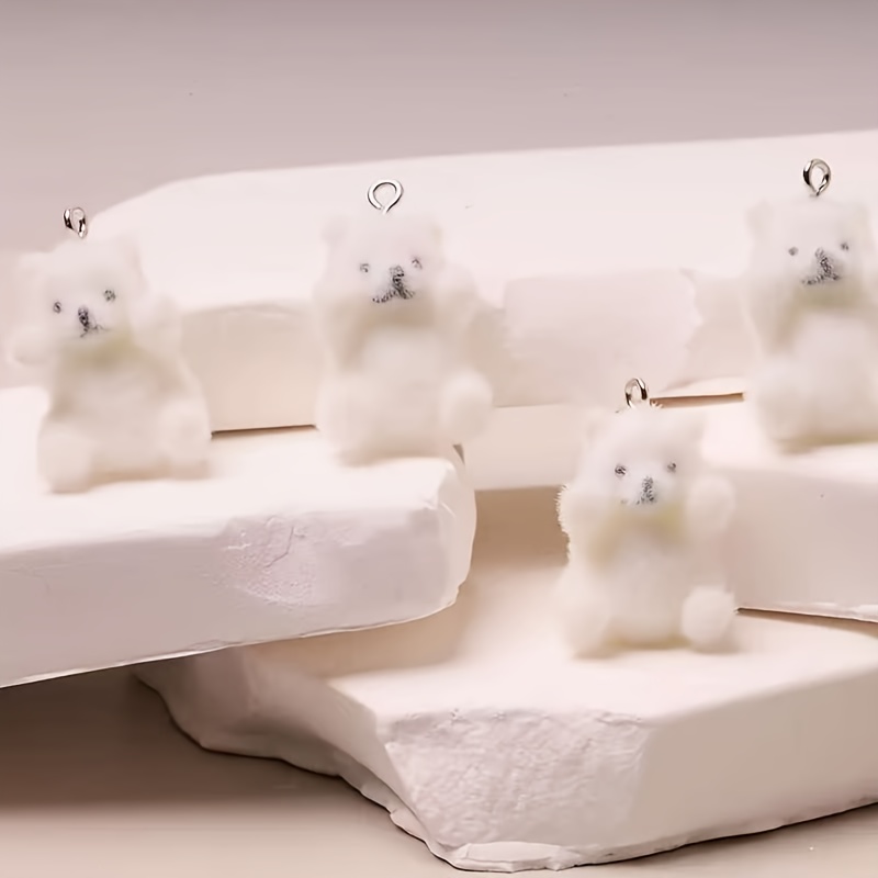 6Pcs Polar Bear Resin Charms C - Resin Craft Supplies review and price