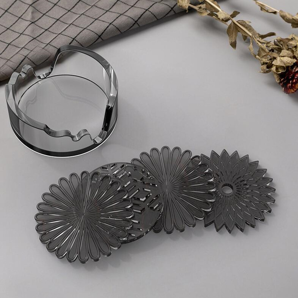 1Pcs Round Coaster Resin Silic - Coaster Mold Round review and price