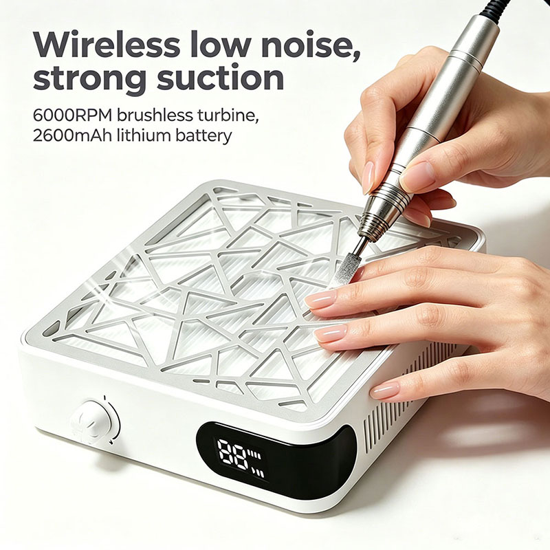 Rechargeable Nail Dust Collect - Vacuum Chamber Small review and price