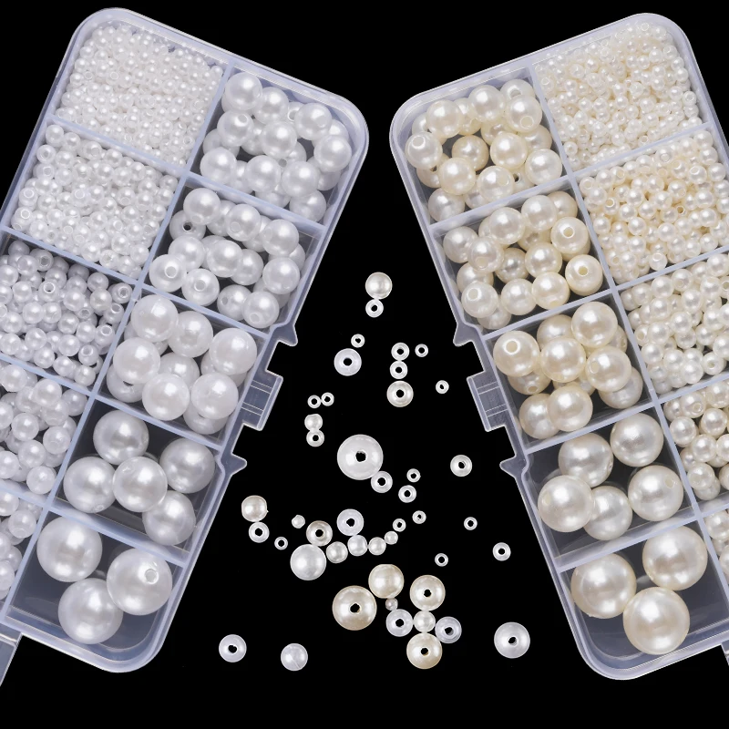 800pcs Artificial Faux Pearl R - Resin Jewelry Kit review and price