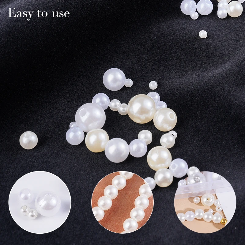 800pcs Artificial Faux Pearl R - Resin Jewelry Kit review and price