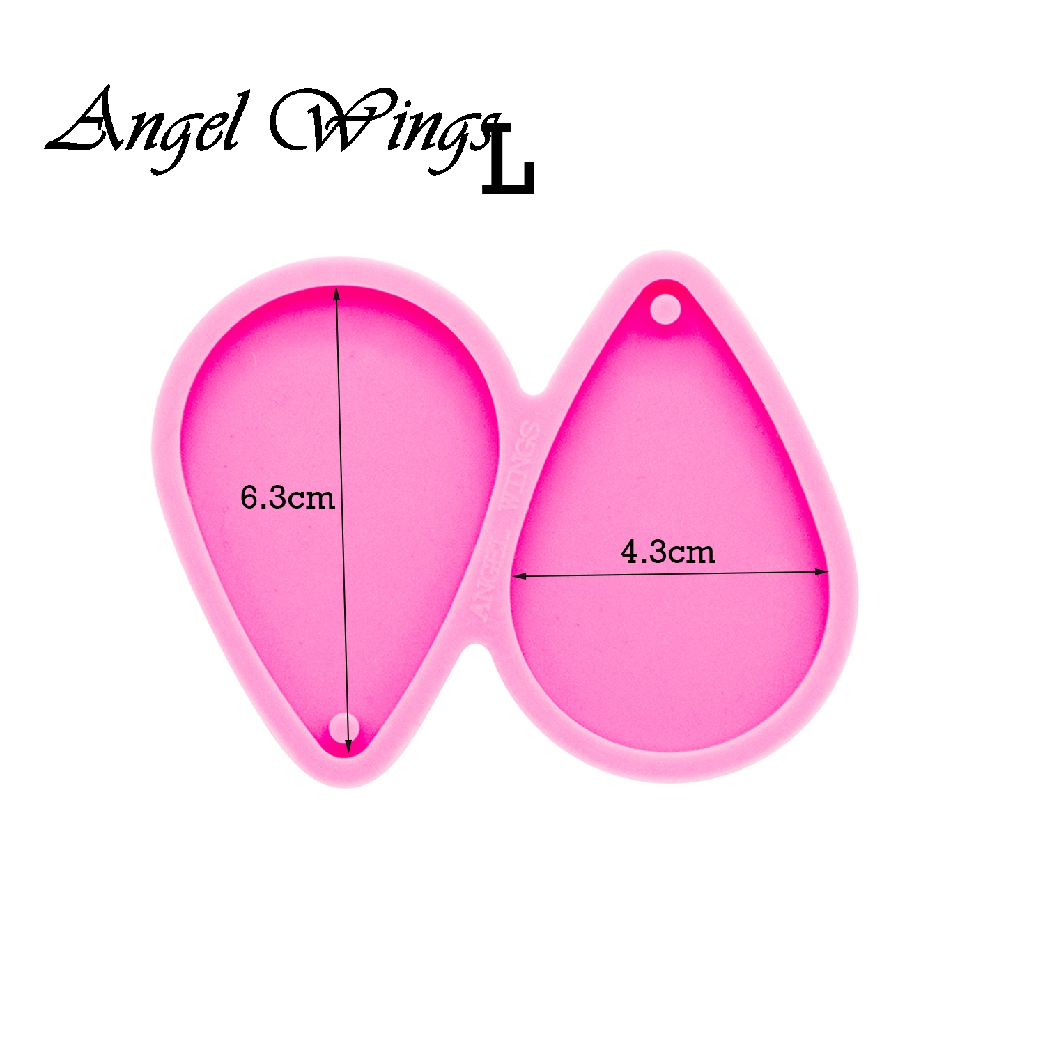 Shiny Tear Drop Hoop Earrings  - Geode Mold Silicone review and price