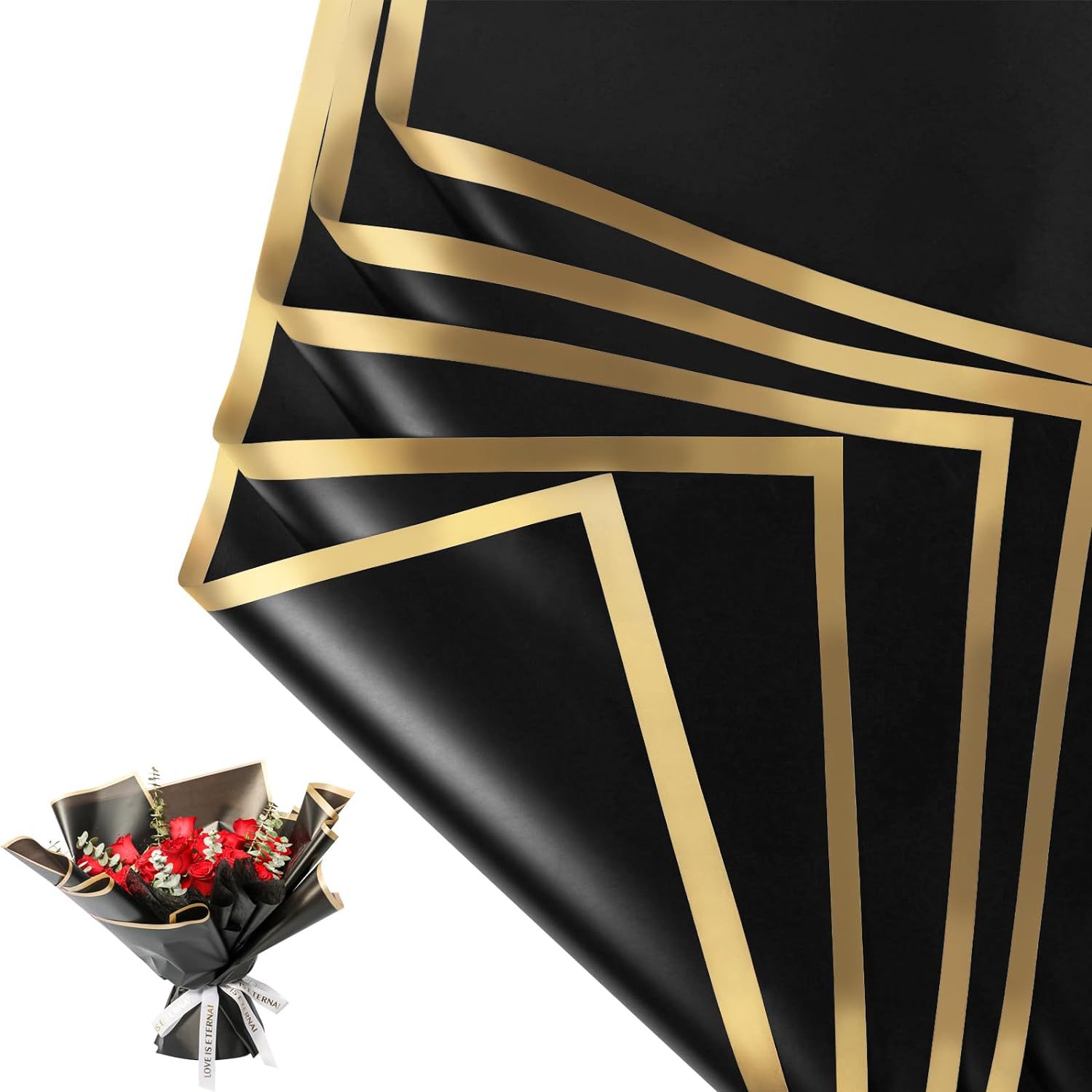 20 Sheets Gold Edge Waterproof - Gold Foil Flakes review and price