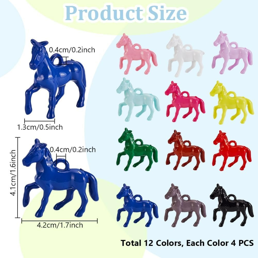 48pcs Opaque Acrylic Pendants  - Resin Crafts review and price