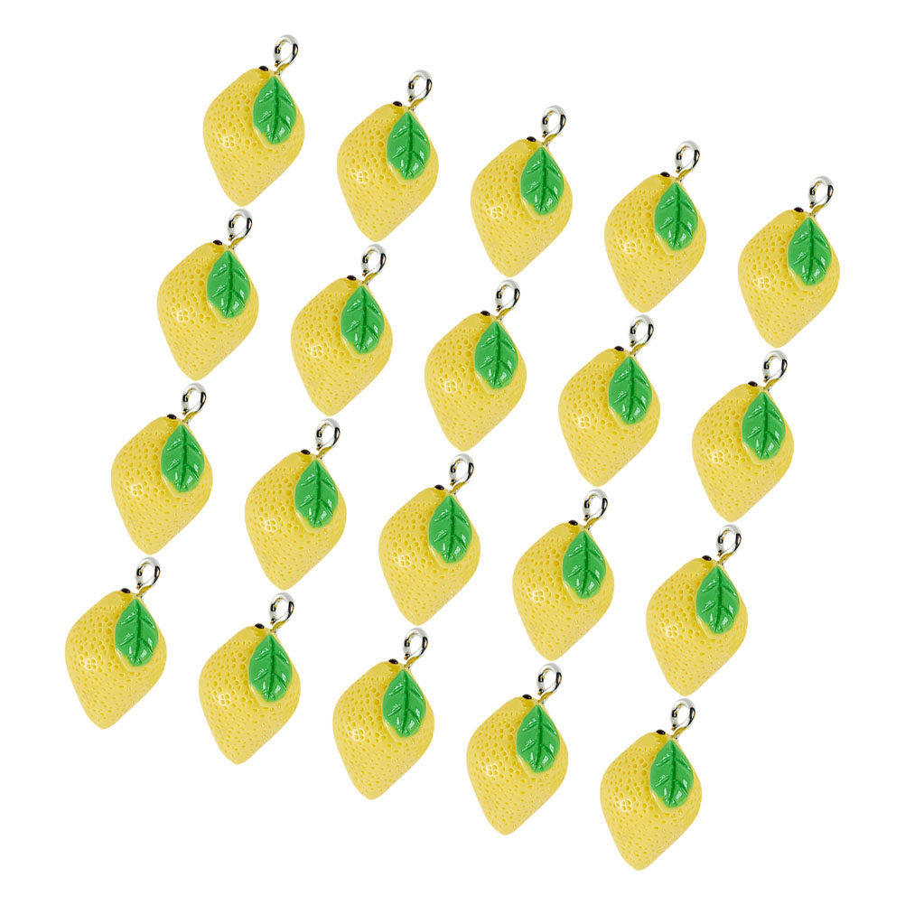 20Pcs Resin Lemon Charms Fruit - Resin Crafts review and price