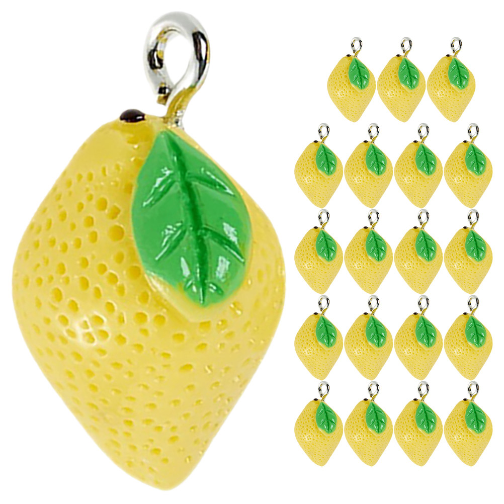 20Pcs Resin Lemon Charms Fruit - Resin Crafts review and price