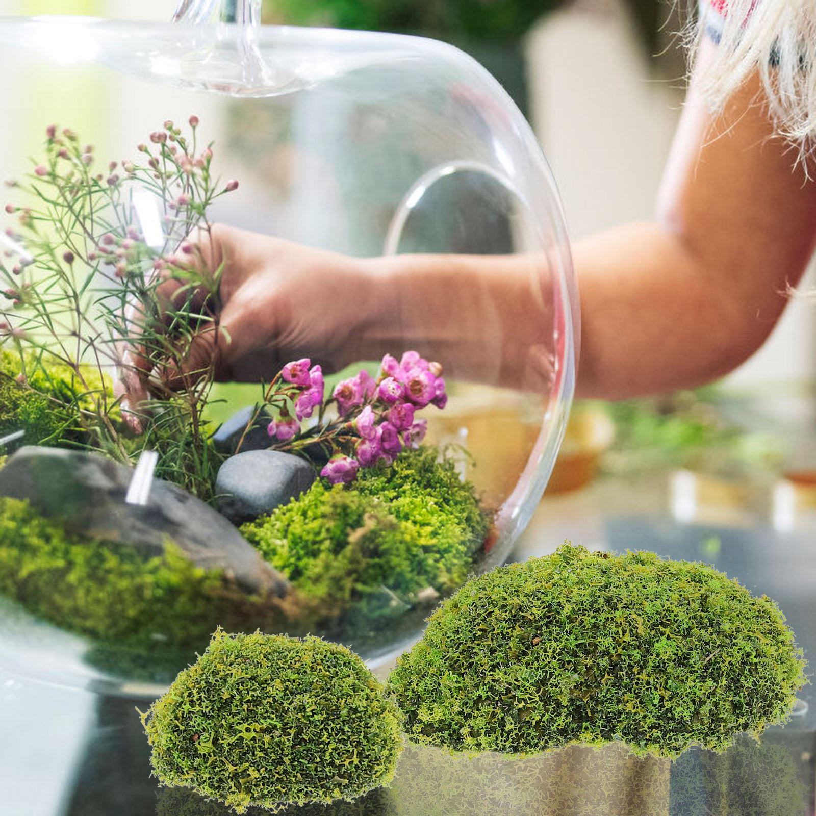 12pcs Artificial Moss RocksFak - Terrarium Moss Art review and price
