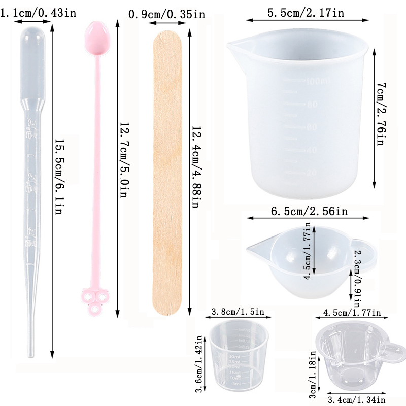Epoxy Resin Tools Kit Silicone - Mixing Cup Silicone review and price