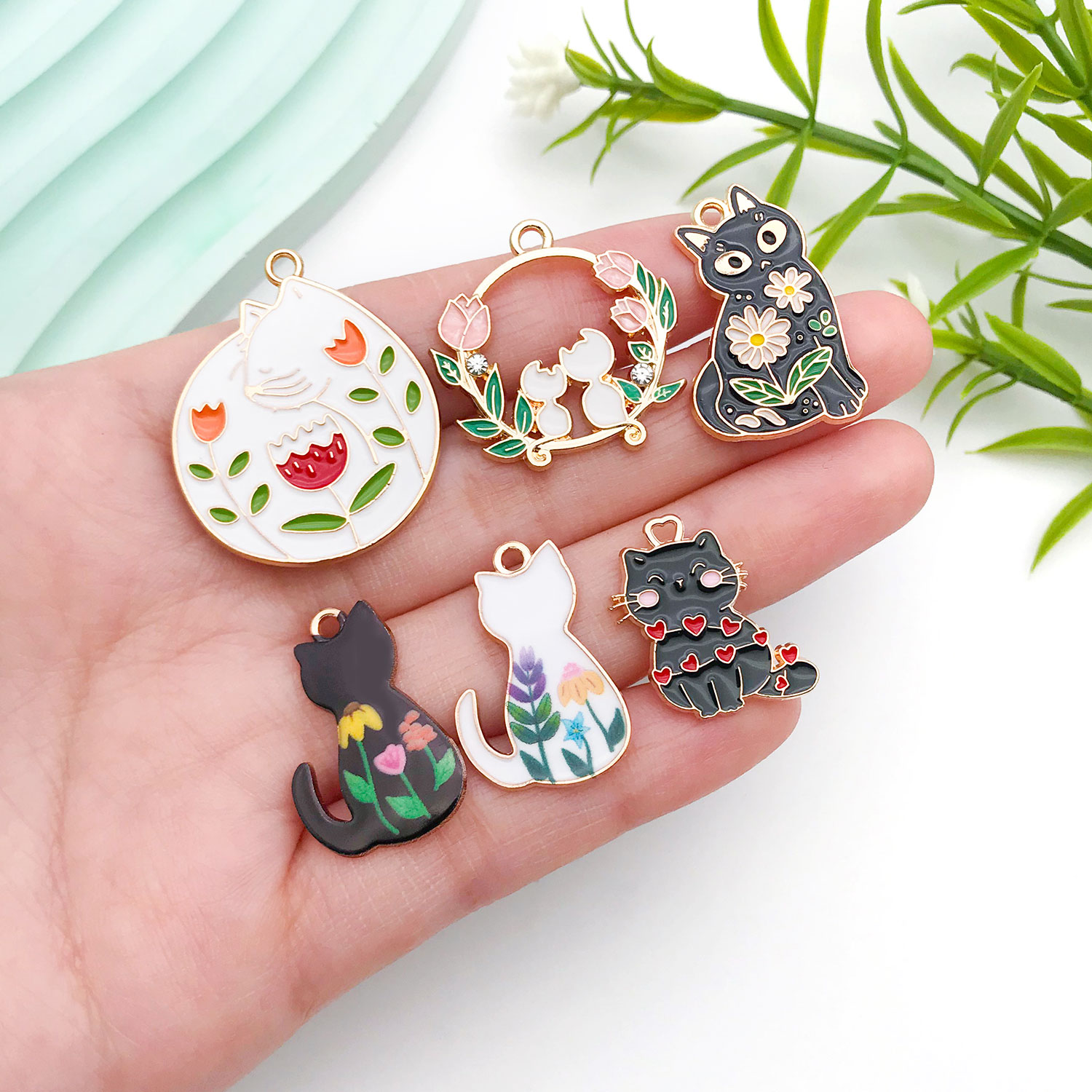 5/10pcs Resin Popular Cat Char - Resin Craft Material review and price