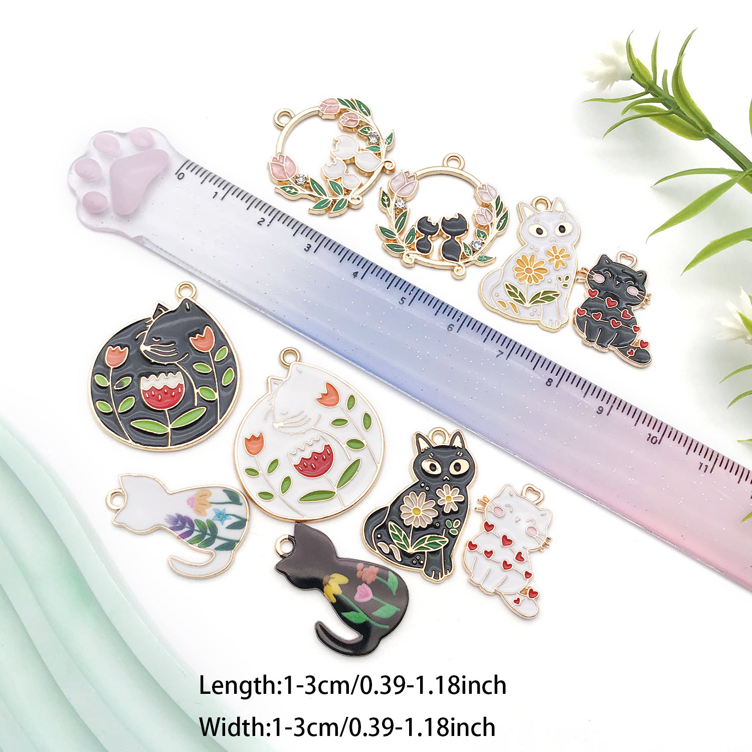 5/10pcs Resin Popular Cat Char - Resin Craft Material review and price