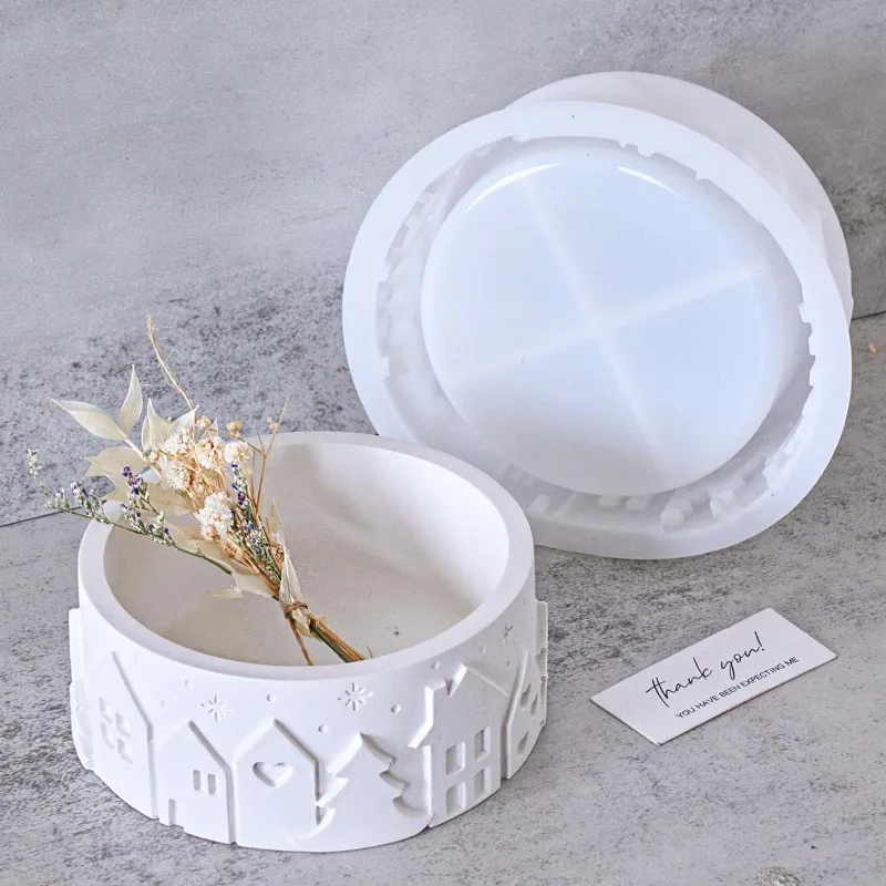 Relief House Bowl Silicone Mol - Coaster Mold Round review and price