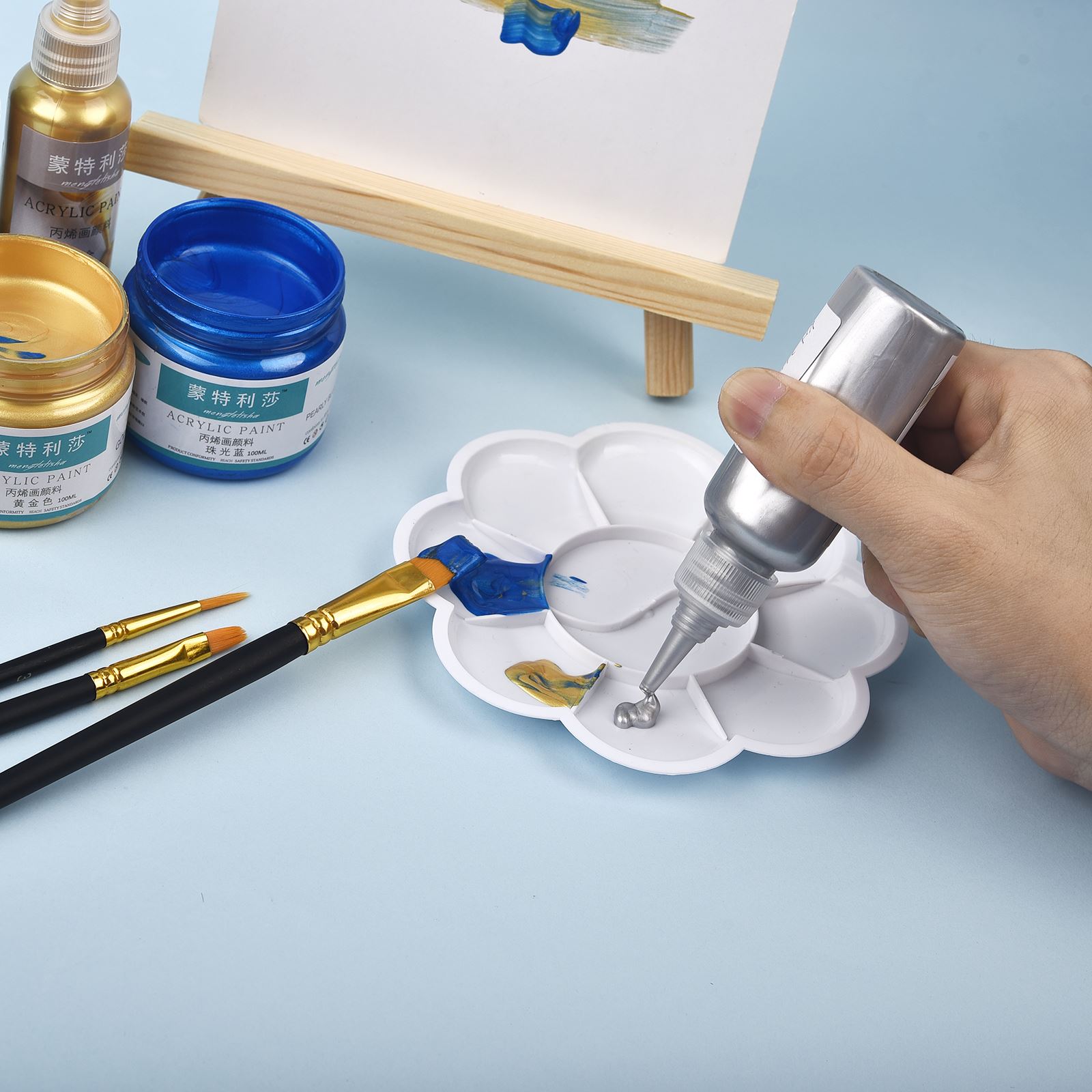 7 Colors 60ml/Bottle Metallic  - Resin Pigment Set review and price