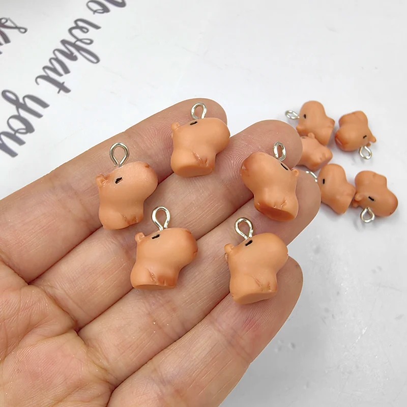 10pcs Cute Small Capybara Char - Resin Crafts Diy review and price