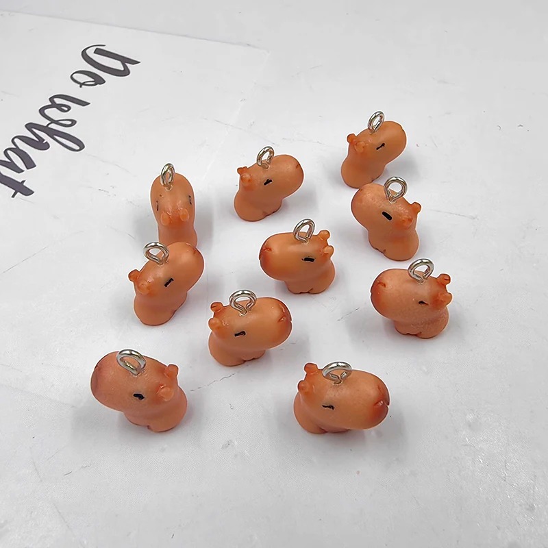 10pcs Cute Small Capybara Char - Resin Crafts Diy review and price