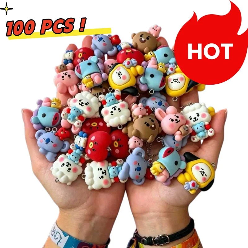 7pcs BT21 Resin Cartoon Charm  - Resin Crafts review and price