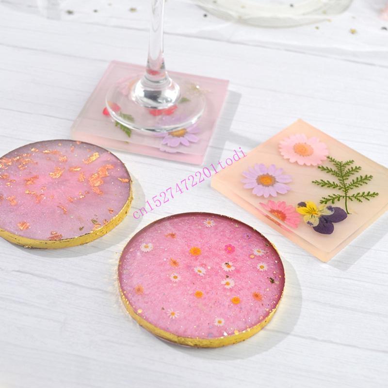 2Pcs Round Square Resin Mold G - Geode Mold Silicone review and price