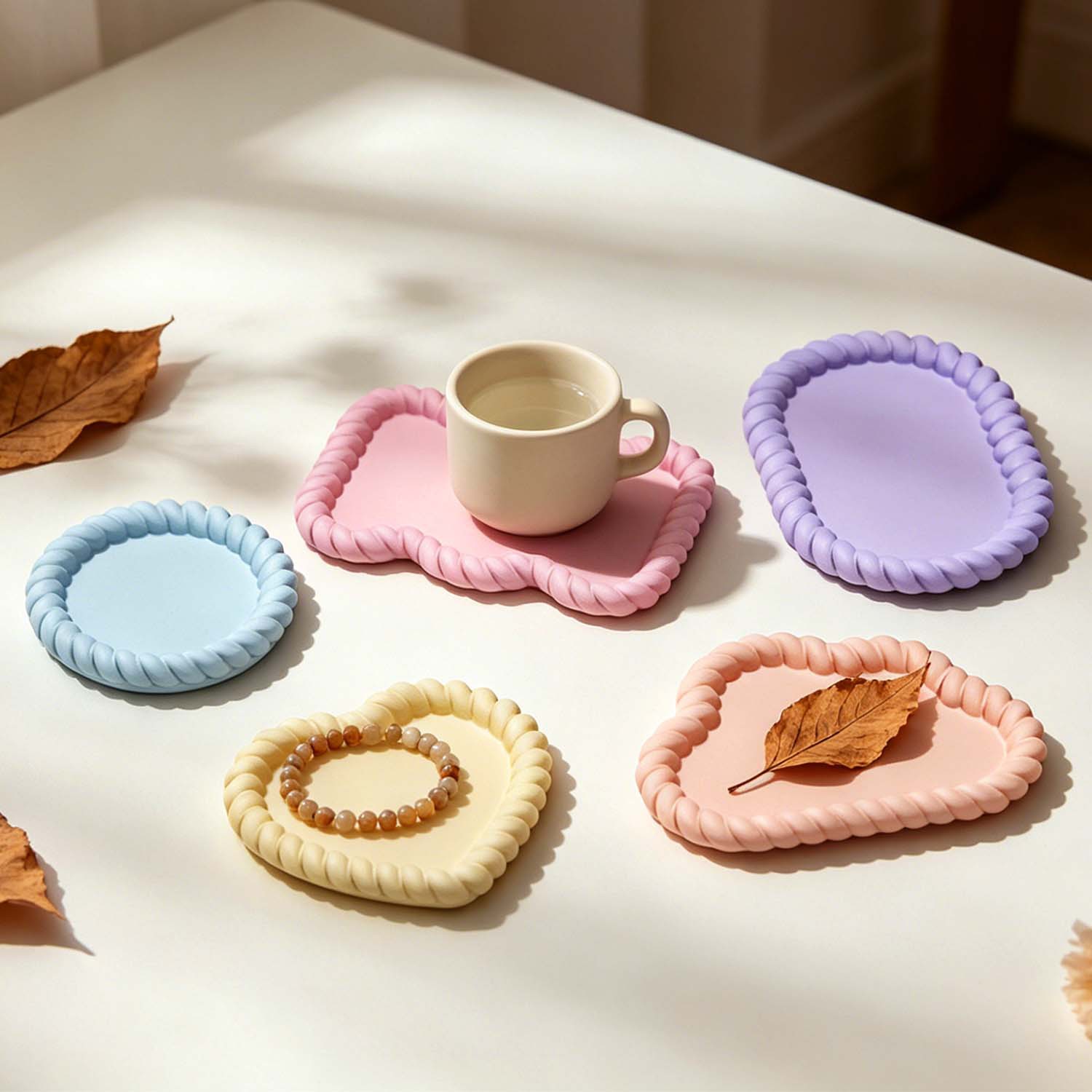 A variety of jute coaster sets - Serving Tray Mold review and price