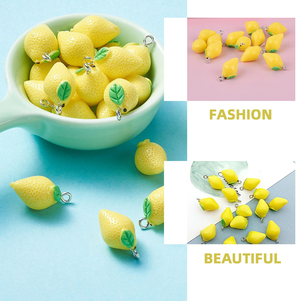 20Pcs Lemon Resin Charms DIY J - Resin Crafts review and price