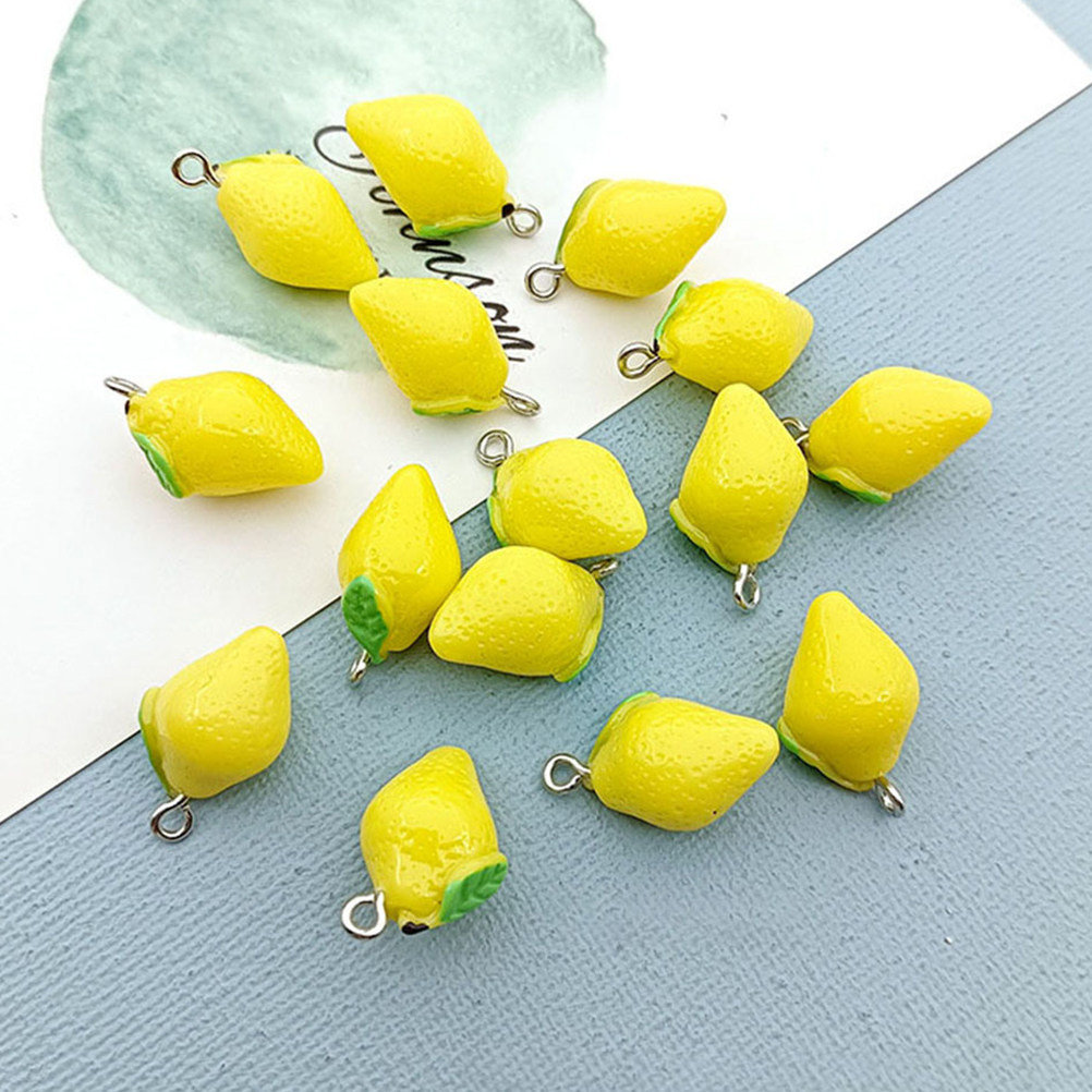 20Pcs Lemon Resin Charms DIY J - Resin Crafts review and price