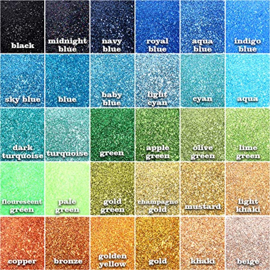 Fine Glitter, 300g 60 Colors E - Resin Glitter Pack review and price