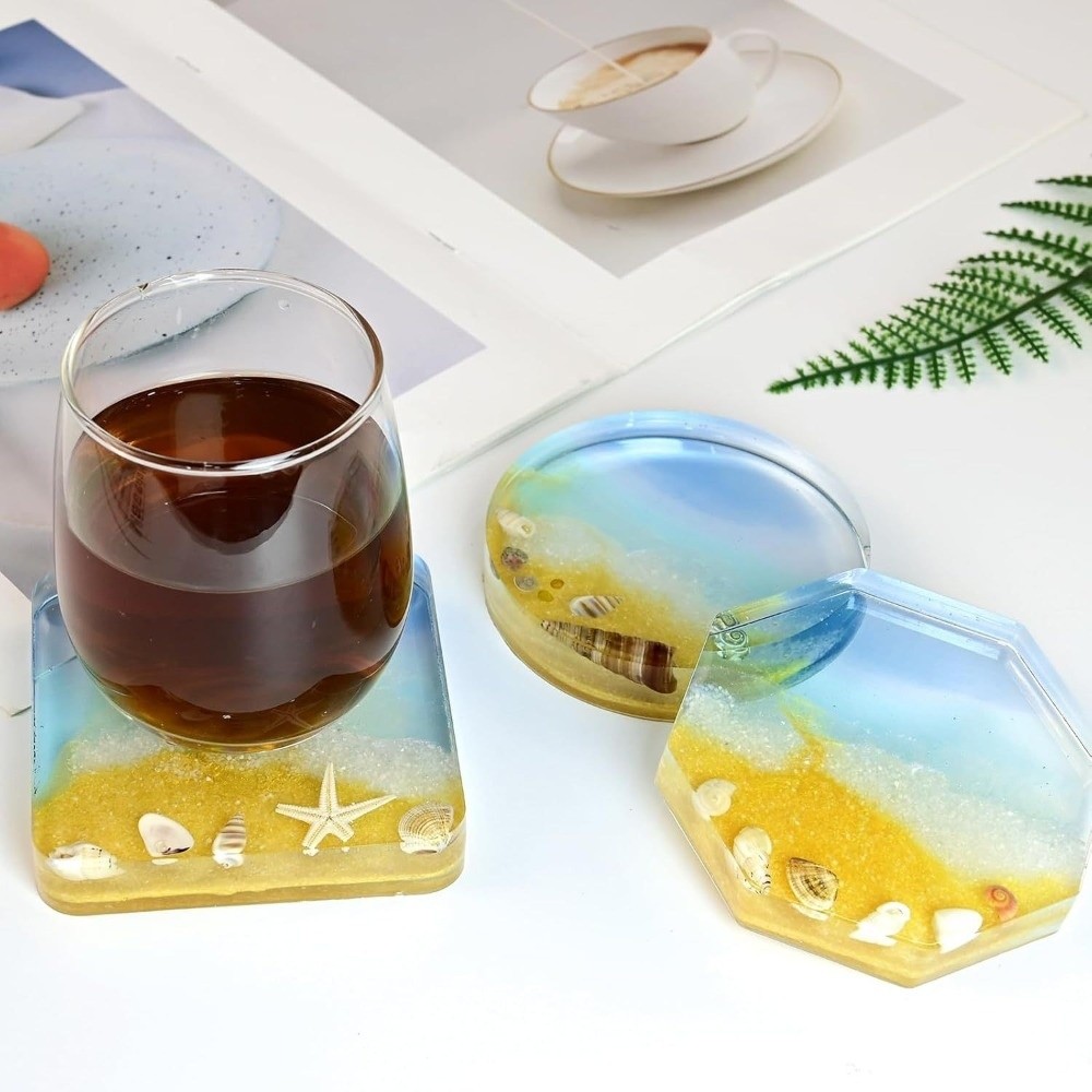 Easy To Use Creative Coasters  - Resin Craft For Beginners review and price