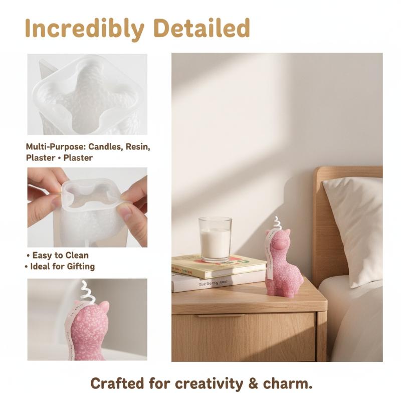 Cute Alpaca Silicone Mold Non- - Resin Craft For Beginners review and price