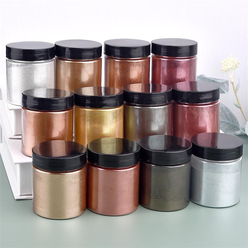 50g Shimmer Metallic Gold Silv - Resin Pigment Set review and price