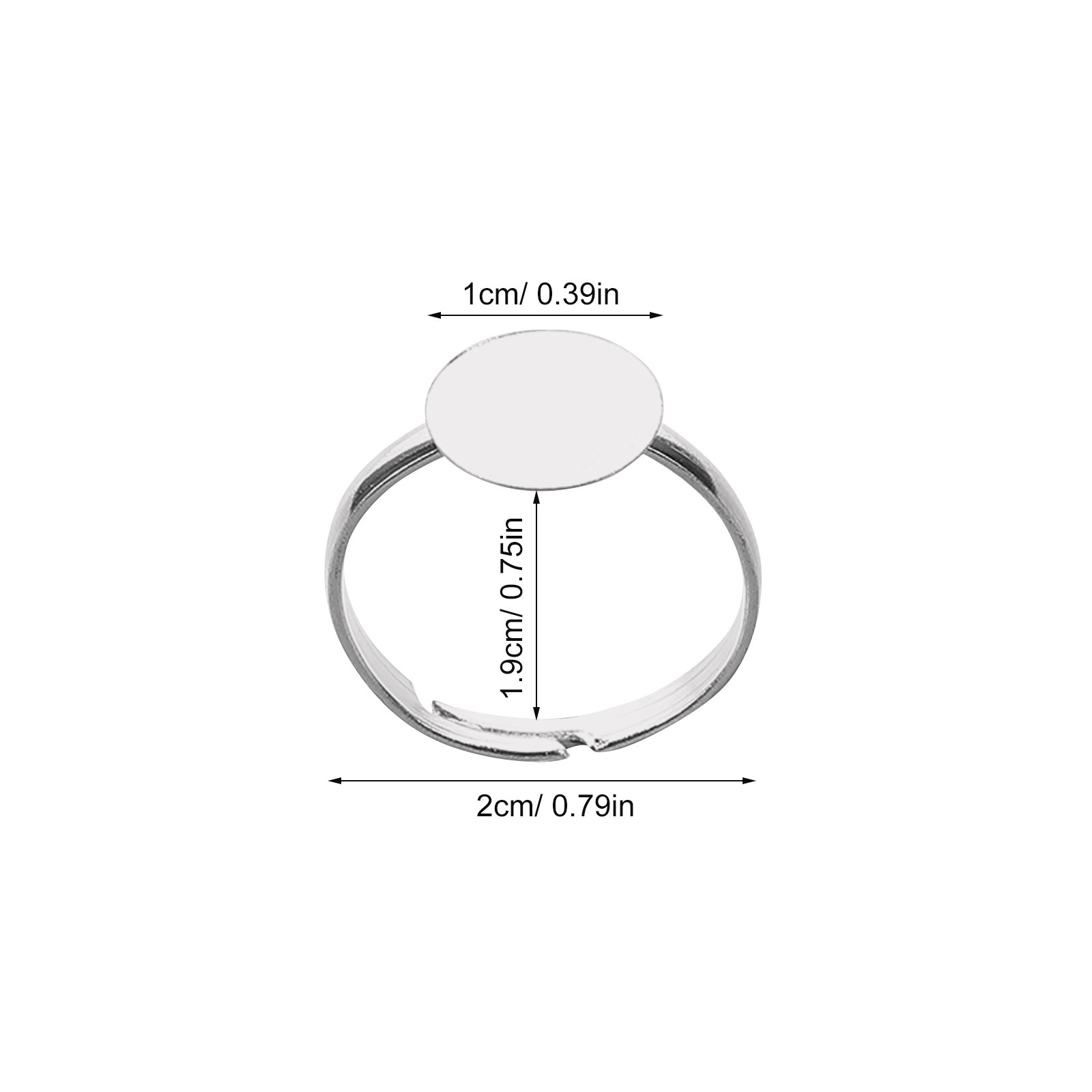 20Pcs Adjustable Blank Ring Fi - Resin Craft Supplies review and price