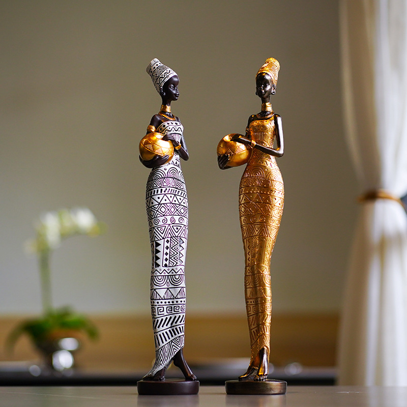 Retro African Crafts Black Wom - Resin Crafts review and price