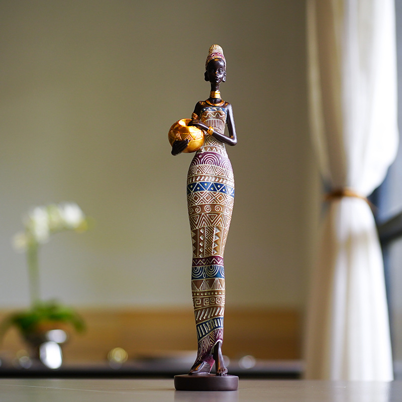 Retro African Crafts Black Wom - Resin Crafts review and price