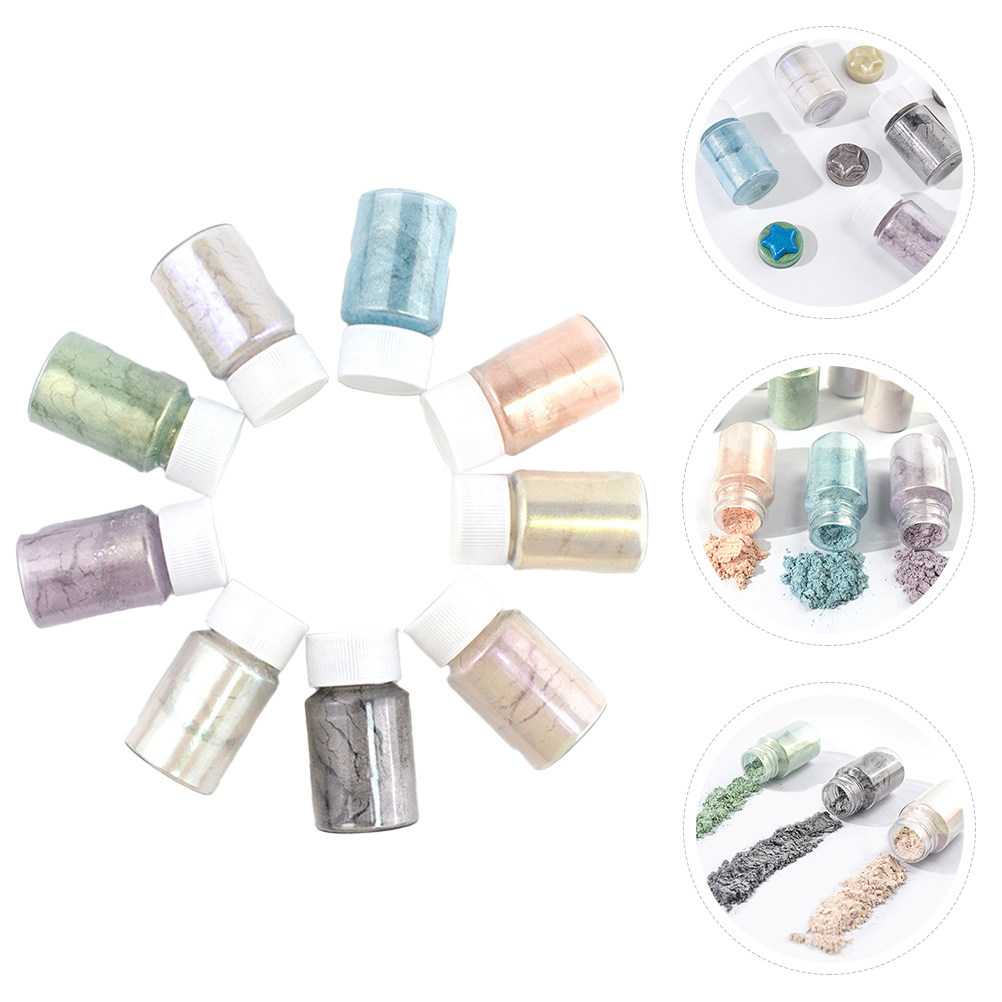 9Pcs Mica Pigment Powder Set G - Resin Pigment Set review and price