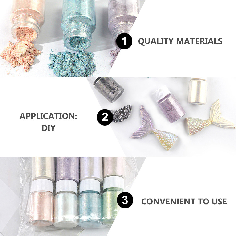 9Pcs Mica Pigment Powder Set G - Resin Pigment Set review and price