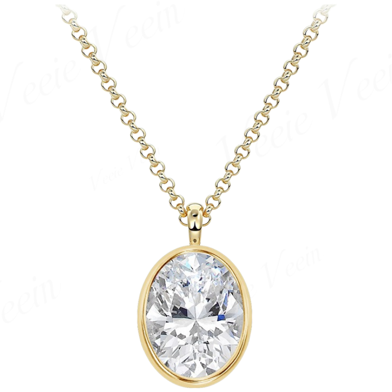 Veeie Veein Jewelry 3ct Irregu - Bezels Set Pendant review and price