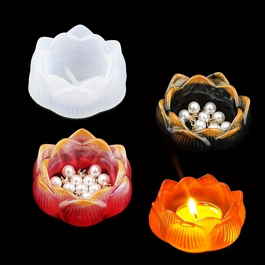 1pc DIY Lotus Flower Silicone  - Flower Preservation Resin review and price