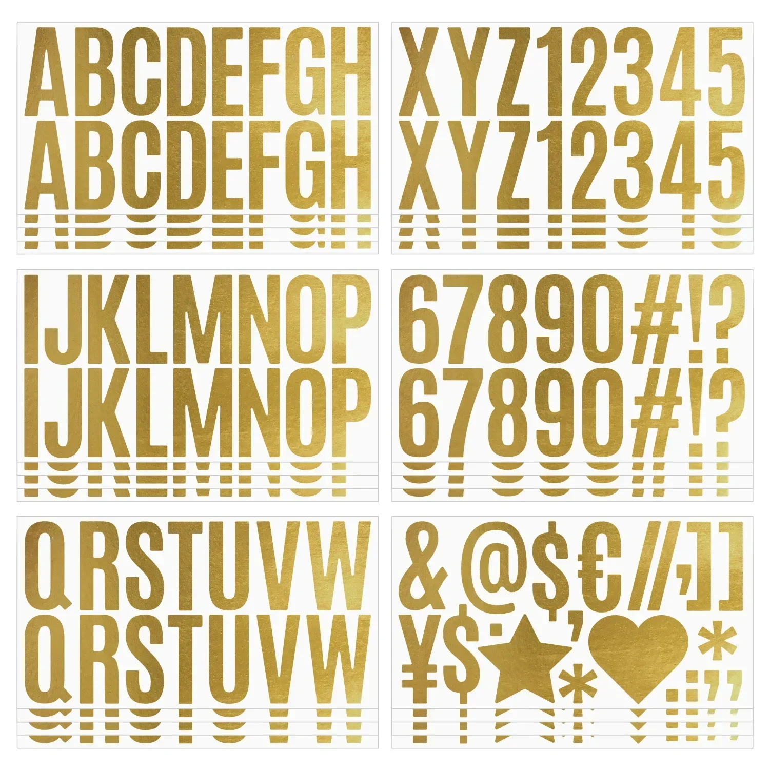 100 Pcs 6 Sheets Gold Letter S - Gold Foil Flakes review and price