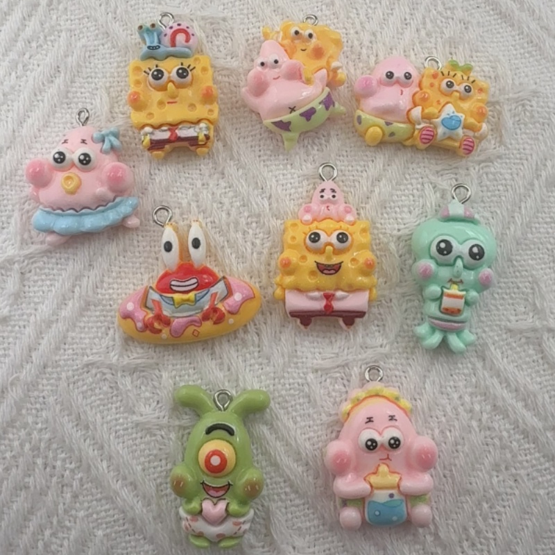 10pcs cartoon resin pendant, D - Resin Craft Projects review and price