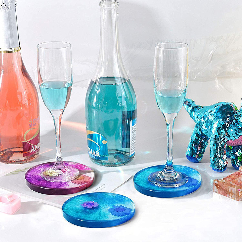 Round Square Coaster Silicone  - Resin Ocean Wave Mold review and price