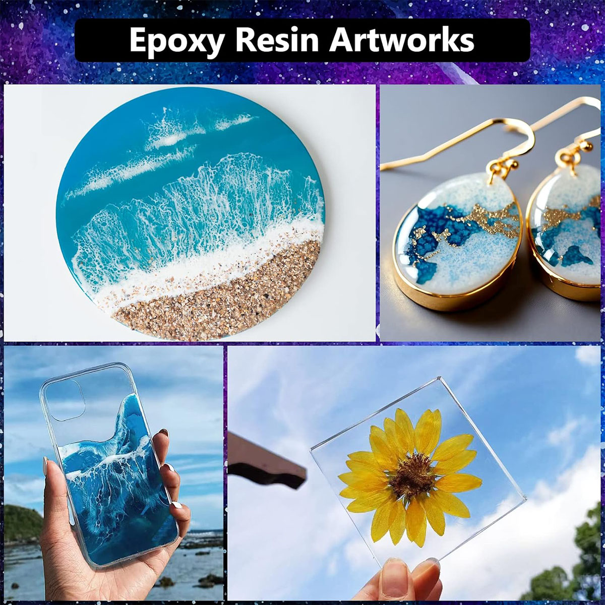 1000ml Crystal Clear Epoxy Res - Resin Jewelry Kit review and price