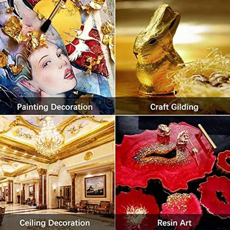 100pcs Imitation Gold Sliver C - Gold Foil Flakes review and price