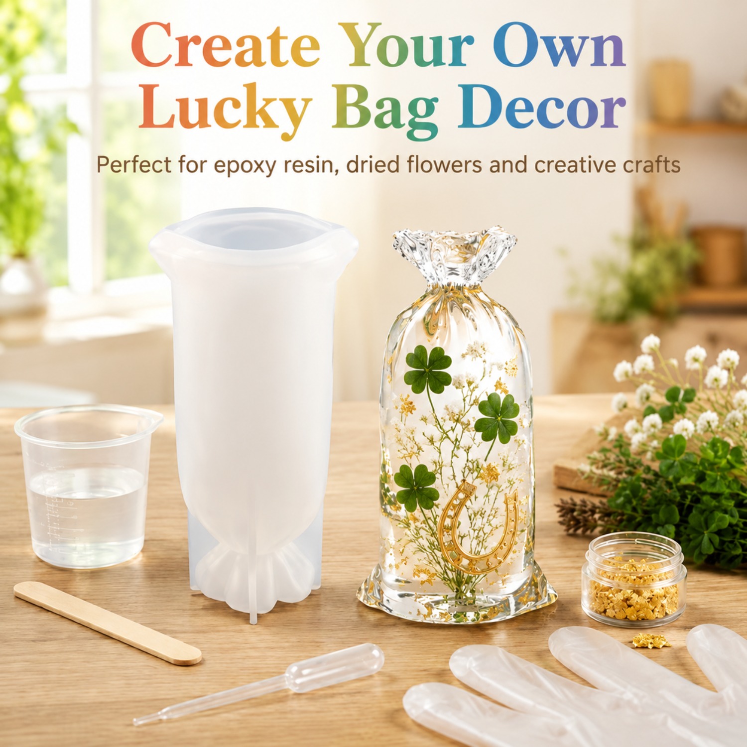 Lucky Bag Resin Silicone Mould - Flower Preservation Resin review and price