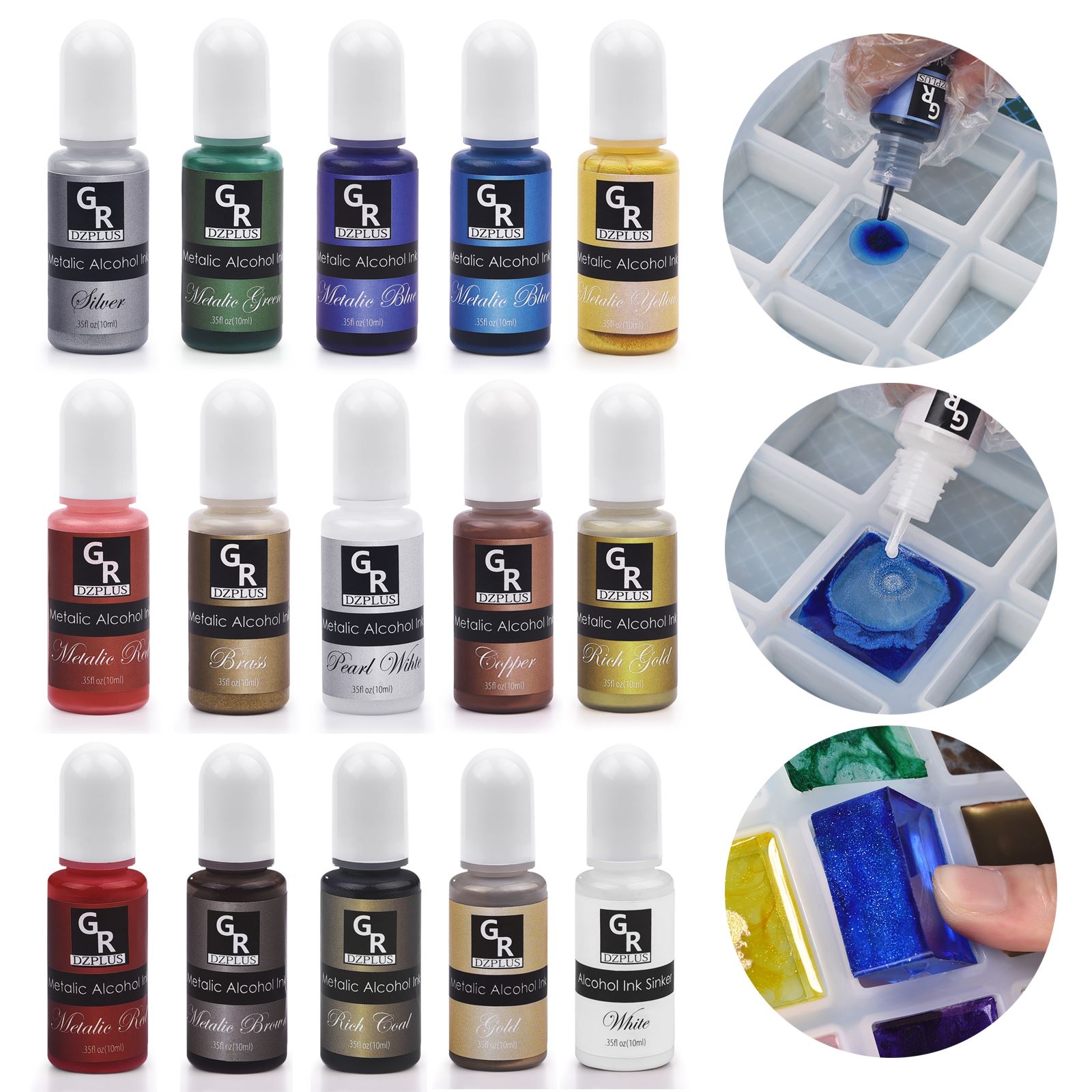 1 Set Resin Pigment Kit Art In - Resin Dye Alcohol review and price