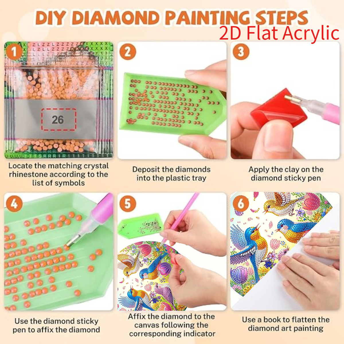 2D Flat Acrylic, 5D DIY Diamon - Resin Craft For Beginners review and price