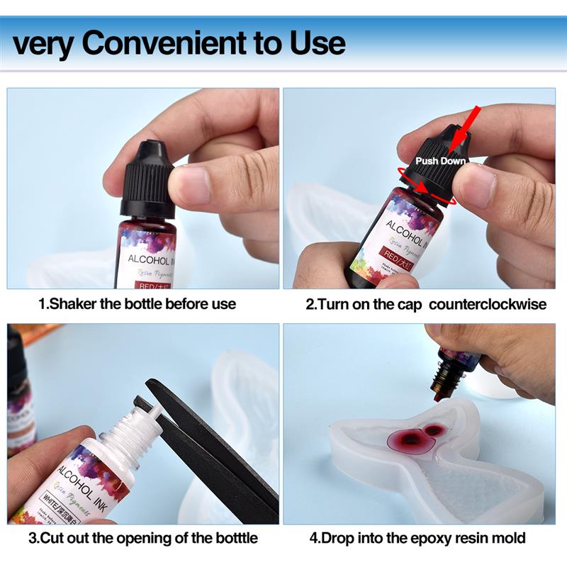 1 Set Epoxy Resin Pigment Kit  - Resin Dye Alcohol review and price