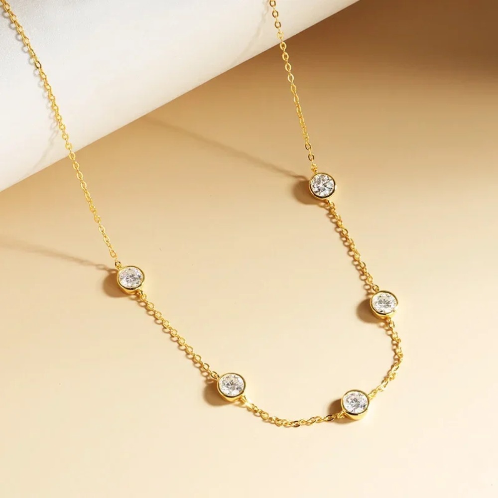 GRA Certified 5mm Moissanite N - Bezels Set Pendant review and price