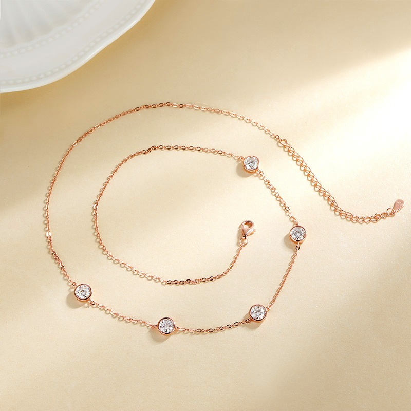 GRA Certified 5mm Moissanite N - Bezels Set Pendant review and price